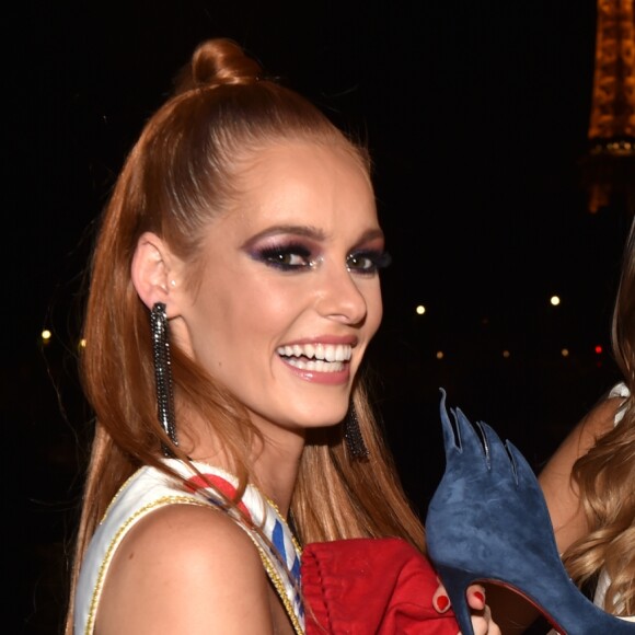 Maëva Coucke (Miss France 2018) et Camille Cerf (Miss france 2015) - M. Coucke (Miss France 2018) fête son 24ème anniversaire à Paris le 27 juin 2018. © Veeren/Bestimage