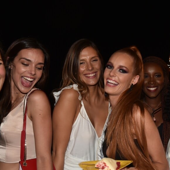 Laury Thilleman (Miss France 2011), Marine Lorphelin (Miss France 2013), Camille Cerf (Miss france 2015) et Maëva Coucke (Miss France 2018) - M. Coucke (Miss France 2018) fête son 24ème anniversaire à Paris le 27 juin 2018. © Veeren/Bestimage