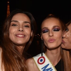 Marine Lorphelin (Miss France 2013), Maëva Coucke (Miss France 2018), Camille Cerf (Miss france 2015) - M. Coucke (Miss France 2018) fête son 24ème anniversaire à Paris le 27 juin 2018. © Veeren/Bestimage