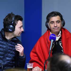 Exclusif - Bertrand Chameroy et Ariel Wizman lors de l'émission "Bonjour La France", animée par D.Burki, en direct du Salon de l'Agriculture 2018. Le 27 février 2018 © Lionel Urman / Bestimage