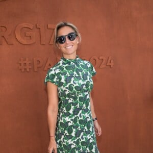 Anne-Sophie Lapix au village lors de la finale homme des internationaux de France de Roland Garros à Paris, le 11 juin 2017. © Dominique Jacovides - Cyril Moreau/ Bestimage