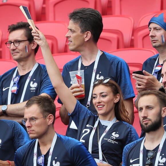 Rachel Legrain-Trapani, Miss France 2007 - Célébrités dans les tribunes opposant la France à l'Argentine lors des 8ème de finale de la Coupe du monde à Kazan en Russie, le 30 juin 2018. © Cyril Moreau/Bestimage  Celebrities in the stands between France and Argentina in the 8th finals of the World Cup in Kazan, Russia, June 30, 2018.30/06/2018 - Moscou