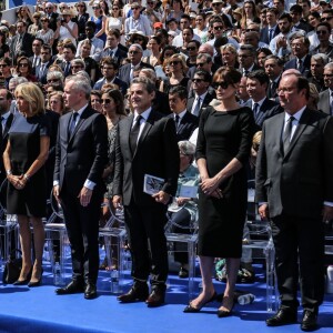 Emmanuel Macron, president de la République, Edouard Philippe, premier ministre, Brigitte Macron, François de Rugy, Nicolas Sarkozy et sa femme Carla Bruni-Sarkozy, François Hollande et sa compagne Julie Gayet - Cérémonie d'entrée de Simone Veil et de son époux Antoine Veil au Pantheon à Paris le 1er juillet 2018 © Hamilton / Pool / Bestimage