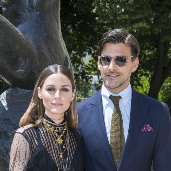 Olivia Palermo et son mari Johannes Huebl - Photocall du défilé de mode "Christian Dior", collection Haute-Couture automne-hiver 2018/2019, à Paris. Le 2 juillet 2018 © Olivier Borde / Bestimage