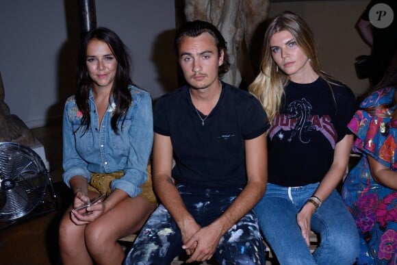 Pauline Ducruet, Brandon Lee et Maryna Linchuk - Défilé Dundas, collection "D5" au Musée Bourdelle à Paris. Le 2 juillet 2018.