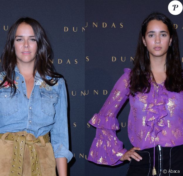 Pauline Ducruet et Iman Perez - Défilé Dundas, collection "D5" au Musée Bourdelle à Paris. Le 2 juillet 2018.
