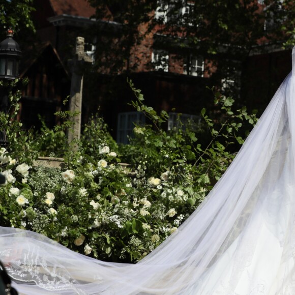 Meghan Markle, duchesse de Sussex, arrive à la chapelle St. George au château de Windsor - Cérémonie de mariage du prince Harry et de Meghan Markle en la chapelle Saint-George au château de Windsor, Royaume Uni, le 19 mai 2018.