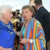 Line Renaud et Annie Cordy - Soirée du 90ème anniversaire de Line Renaud sur le Bateau Potel et Chabot "Pavillon Seine" à Paris le 2 juillet 2018. © Coadic Guirec/Bestimage