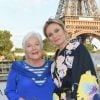 Line Renaud et Patricia Kaas - Soirée du 90ème anniversaire de Line Renaud sur le Bateau Potel et Chabot "Pavillon Seine" à Paris le 2 juillet 2018. © Coadic Guirec/Bestimage