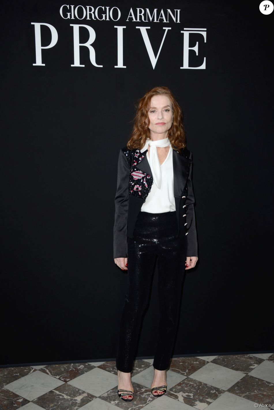 Isabelle Huppert - Défilé Giorgio Armani Privé, collection Haute