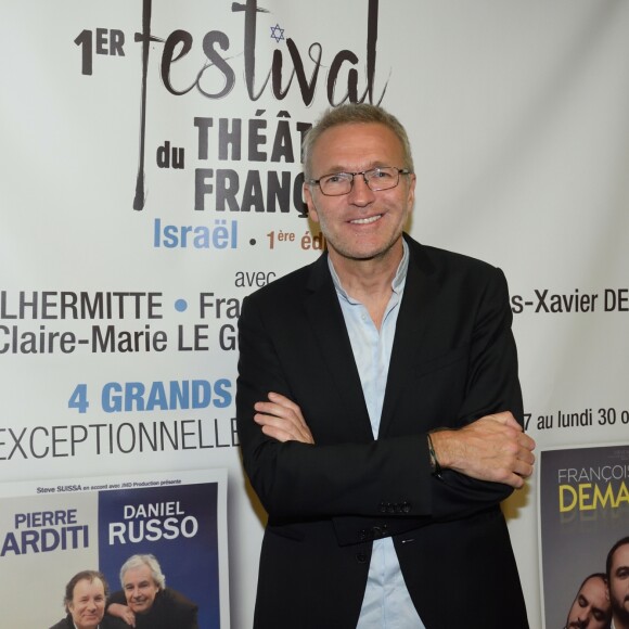 Laurent Ruquier lors de la 3ème soirée du 1er festival du théâtre français organisé par S. Suissa, avec la pièce "Horowitz, le pianiste du siècle" au théâtre Beit HaChayal, à Tel Aviv, Israël, le dimanche 29 octobre 2017. © Erez Lichtfeld/Bestimage