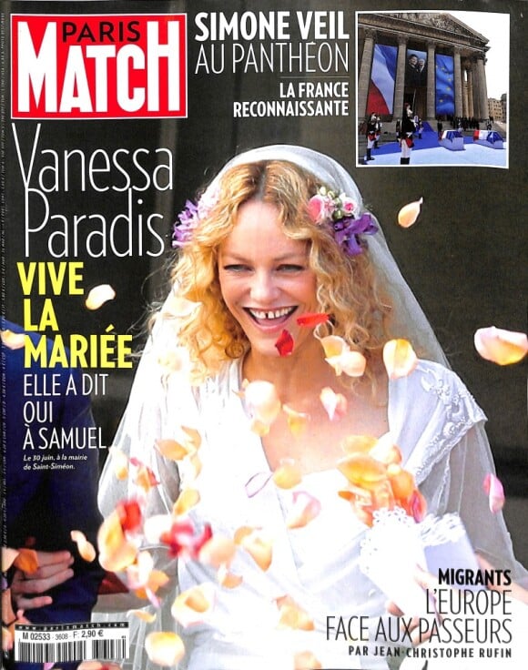 Couverture du magazine "Paris Match" en kiosques le 5 juillet 2018.