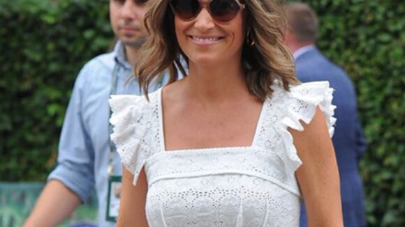 Pippa Middleton, enceinte, dévoile un petit baby bump à Wimbledon