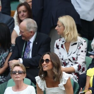 Pippa Middleton et son frère James ont assisté au tournoi de tennis de Wimbledon, à Londres, le 5 juillet 2018