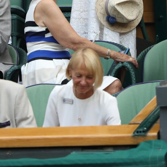 Pippa Middleton et son frère James ont assisté au tournoi de tennis de Wimbledon, à Londres, le 5 juillet 2018