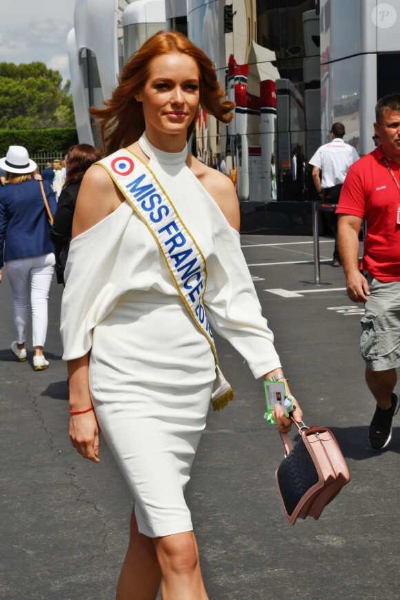 Miss France 2018, Maëva Coucke durant le Grand Prix de France au Castellet le 24 juin 2018. © Bruno Bebert / Bestimage