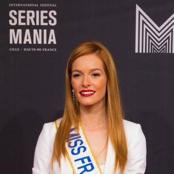 Maëva Coucke, Miss France 2018 - Soirée d'ouverture du festival Series Mania au Tripostal à Lille. Le 27 avril 2018 © Stéphane Vansteenkiste / Bestimage