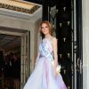 Maëva Coucke (Miss France 2018) arrive à la 9ème édition du "Global Gift Gala" à l'hôtel Four Seasons George V à Paris, le 25 avril 2018. © Denis Guignebourg/Bestimage