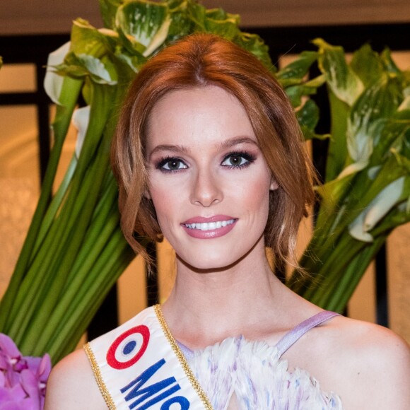 Exclusif - Maëva Coucke (Miss France 2018) - Arrivées des people au dîner de la 9ème édition du "Global Gift Gala" d'E. Longoria à l'hôtel Four Seasons George V à Paris le 25 avril 2018. © Cyril Moreau/Bestimage