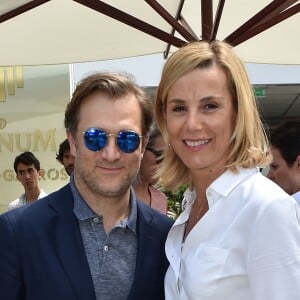 Laurence Ferrari et son mari Renaud Capuçon - People au bar Magnum lors des Internationaux de France de Tennis de Roland Garros à Paris le 2 juin 2018 ©Veeren/ Bestimage02/06/2018 - Paris