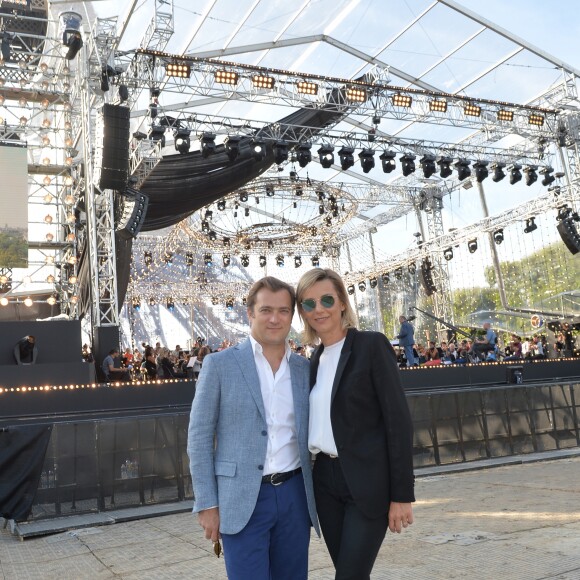 Exclusif - Laurence Ferrari et son mari Renaud Capuçon - Grand concert de l'Orchestre National de France au Champs de Mars présenté par Stéphane Bern sur France 2 pour célébrer la Fête Nationale à Paris le 14 juillet 2017 © Giancarlo Gorassini / Pierre Perusseau / Veeren / Bestimage