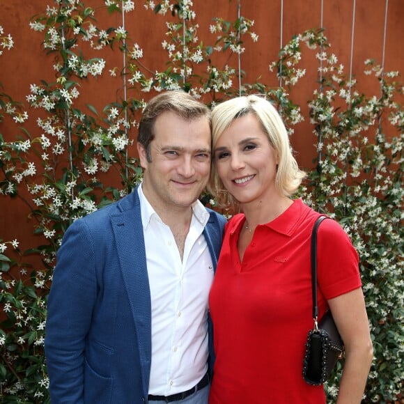 Renaud Capuçon et sa femme Laurence Ferrari au village des internationaux de tennis de Roland-Garros à Paris le 4 juin 2017. © Dominique Jacovides-Cyril Moreau/Bestimage