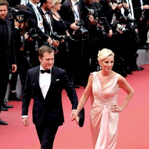 Renaud Capuçon et sa femme Laurence Ferrari - Montée des marches du film "L'Amant Double" lors du 70e Festival International du Film de Cannes. Le 26 mai 2017. © Borde-Jacovides-Moreau/Bestimage