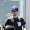 Exclusif - René-Charles Angélil va chercher son déjeuner à emporter à Henderson, Nevada, Etats-Unis, le 13 juin 2018.