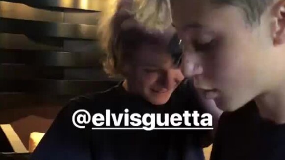 Elvis Guetta sur le compte Instagram de son père David Guetta, ce 11 juillet 2018.