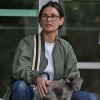 Exclusif - Demi Moore emmène son chien blessé à la patte avant droite chez le vétérinaire à Culver City le 30 mai 2018.