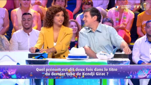 Christian Quesada et Tal lors du "Combat des Maîtres" sur prime-time sur TF1.