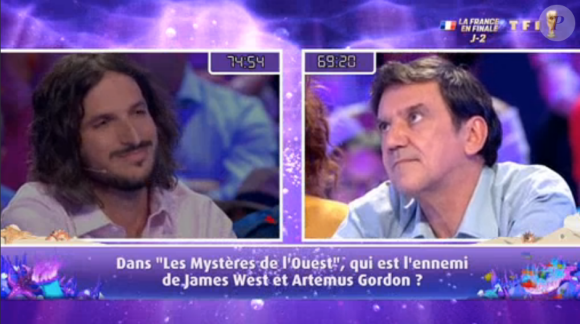 Xavier face à Christian Quesada lors du "Combat des Maîtres" sur prime-time sur TF1.