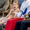 La famille royale de Suède lors de la célébration du 41e anniversaire de la princesse héritière Victoria de Suède le 14 juillet 2018 à Borgholm.