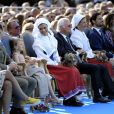 La famille royale de Suède lors de la célébration du 41e anniversaire de la princesse héritière Victoria de Suède le 14 juillet 2018 à Borgholm.