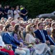 La famille royale de Suède lors de la célébration du 41e anniversaire de la princesse héritière Victoria de Suède le 14 juillet 2018 à Borgholm.