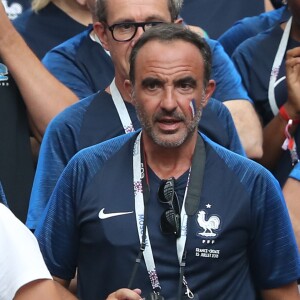 Nikos Aliagas - People au stade Loujniki lors de la finale de la Coupe du Monde de Football 2018 à Moscou, opposant la France à la Croatie à Moscou le 15 juillet 2018 .© Cyril Moreau/Bestimage