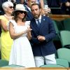 Pippa Middleton et son frère James à Wimbledon le 5 juillet 2018.