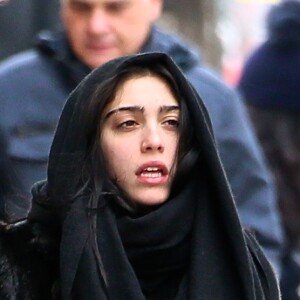 Exclusif - Lourdes Leon, la fille de Madonna, se promène dans les rues de New York le 21 janvier 2018.
