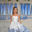 Lily James à la première de "Mamma Mia! Here We Go Again" au cinéma Eventim Apollo à Londres, le 16 juillet 2018.