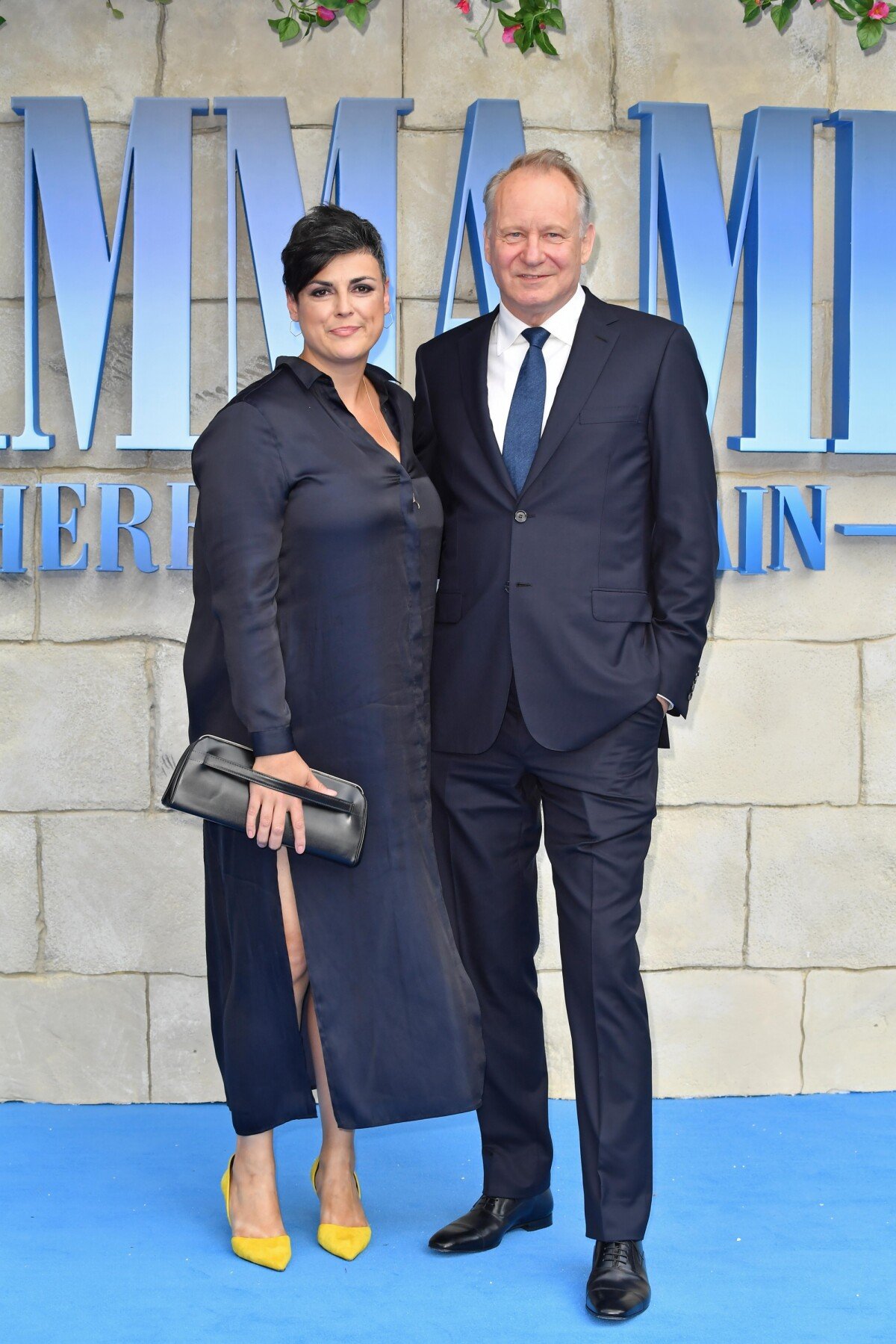 Photo Stellan Skarsgard Et Sa Femme Megan Everett La Premi Re De Mamma Mia Here We Go