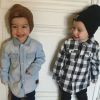 Sidonie Biemont avec ses deux jumeaux - Instagram, 7 mars 2018