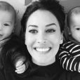Sidonie Biemont avec ses deux jumeaux - Instagram, 4 janvier 2018