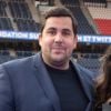 Exclusif - Artus et sa compagne Sarah Nasrallah - 5ème dîner de gala de la fondation Paris Saint-Germain au parc des Princes à Paris, France, le 15 mai 2018. Le gala de la fondation PSG a permis de récolter 1 645 000 €. Cette somme permettra à la fondation de poursuivre ses missions sociales et éducatives. Pour cette édition du Gala 2018, "Un dîner de rêves" a été conçu et imaginé par les enfants et jeunes adultes bénéficiaires de la Fondation, avec le Chef J.Imbert. A.Lagardère a dépensé plus de 600 000 €, il a notamment acquis un maillot de Neymar pour 240 000 €, le coup d'envoi d'un match et des places pour 30 personnes. © Rachid Bellak/Bestimage