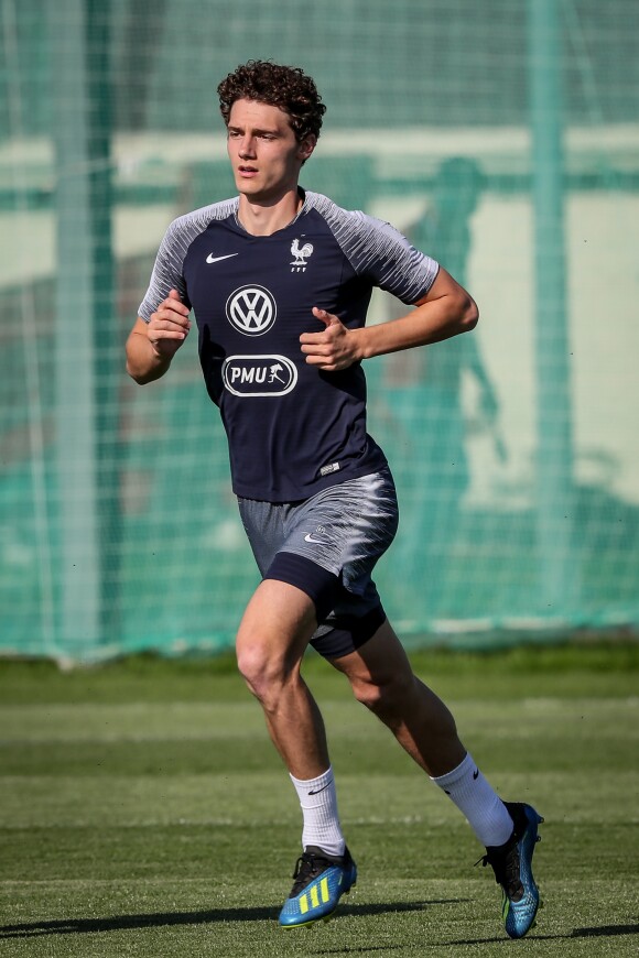 Benjamin Pavard - Entrainement de l'equipe de France de football lors de la coupe du monde au stade Glebovets à Istra, Russie, le 18 juin 2018. La France jouera son prochain match de pool le jeudi 21 contre le Pérou. © Cyril Moreau/Bestimage