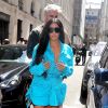 Kim Kardashian et son mari Kanye West arrivent au défilé de mode Homme printemps-été 2019 Louis Vuitton à Paris. Le 21 juin 2018.