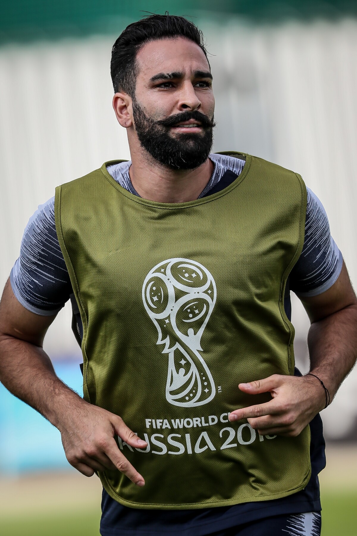 Photo : Adil Rami - Dernier entrainement de l’Equipe de France avant la