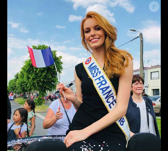 Maëva Coucke, Miss France 2018 en déplacement en Estaires - Instagram, 28 mai 2018