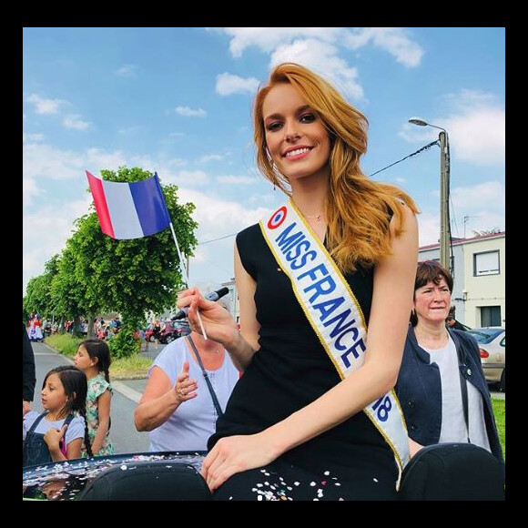 Maëva Coucke, Miss France 2018 en déplacement en Estaires - Instagram, 28 mai 2018