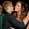Justin Bieber et Demi Lovato aux MTV Video Music Awards au Nokia Theatre à Los Angeles, le 28 août 2011