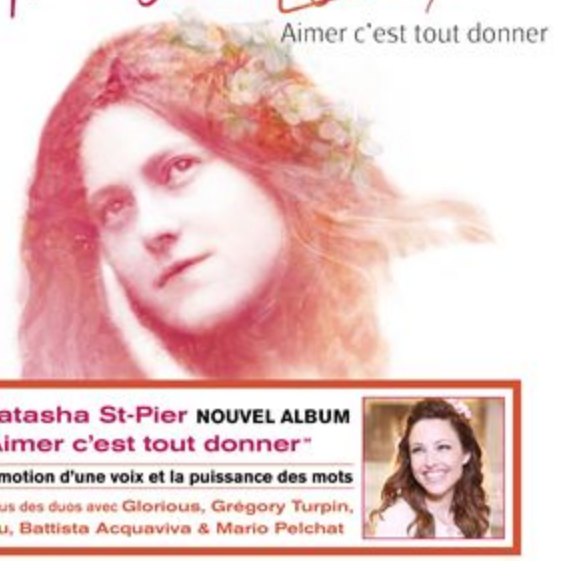 Natasha St-Pier - Aimer, c'est tout donner - attendu le 3 août 2018.